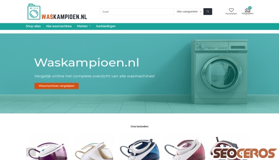 waskampioen.nl desktop obraz podglądowy