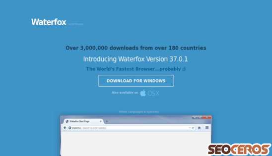 waterfoxproject.org desktop Vista previa