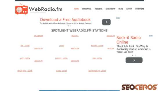 web-radio.fm desktop náhľad obrázku
