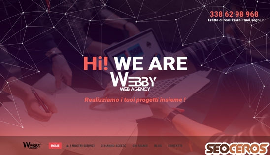 webbyagency.it desktop previzualizare