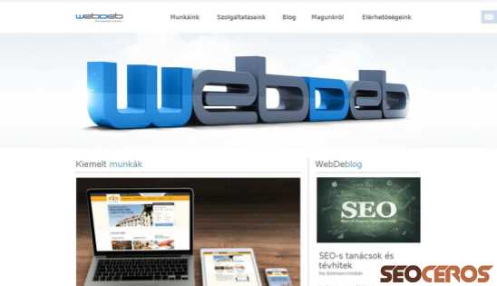 webdeb.hu desktop előnézeti kép