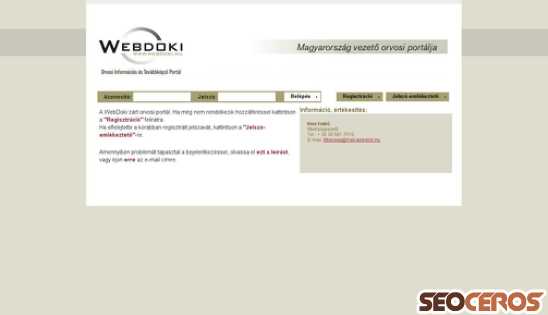 webdoki.hu desktop obraz podglądowy