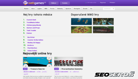 webgames.cz desktop förhandsvisning