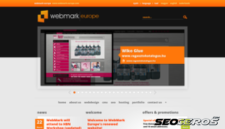 webmark-europe.com desktop előnézeti kép