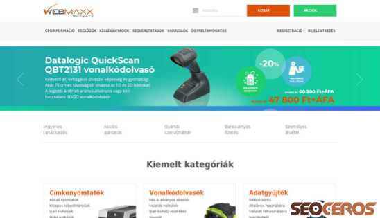 webmaxx.hu desktop förhandsvisning