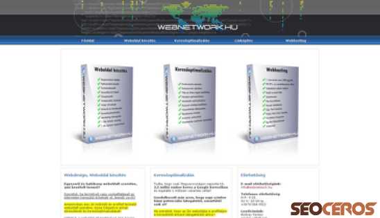 webnetwork.hu desktop Vista previa