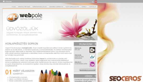 webpole.hu desktop preview