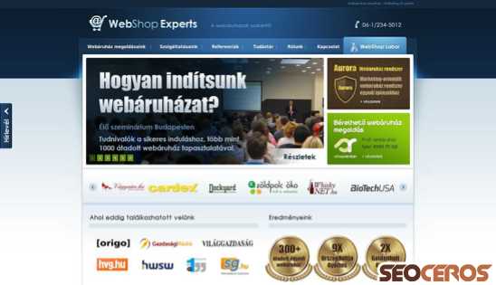 webshopexperts.hu desktop förhandsvisning