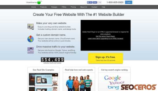 webstarts.com desktop Vista previa