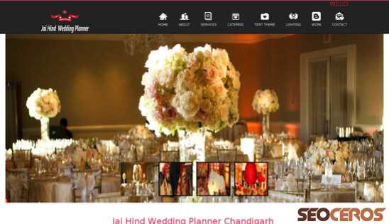weddingplannerinchandigarh.com desktop preview