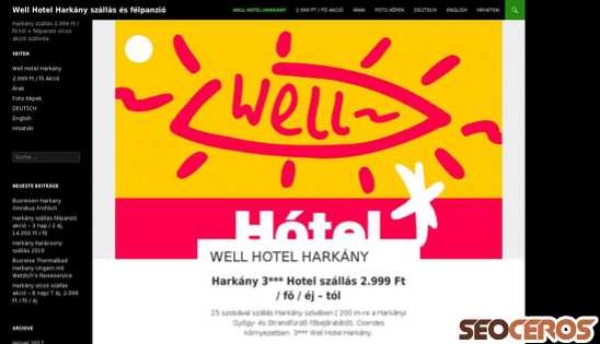 wellhotel.hu desktop náhled obrázku
