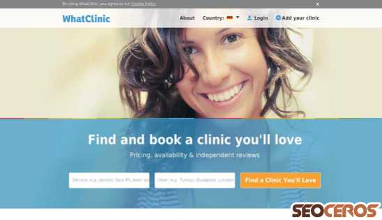 whatclinic.com desktop prikaz slike