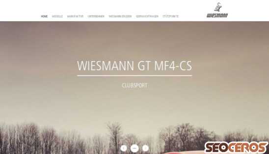 wiesmann.com desktop preview