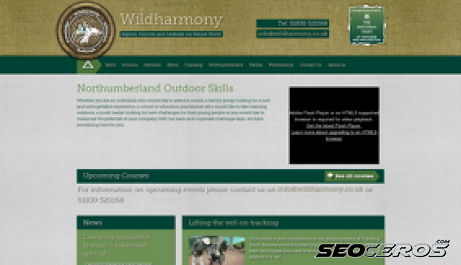wildharmony.co.uk desktop náhled obrázku