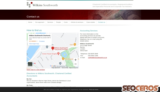 wilkinssouthworth.co.uk/contact-us desktop preview