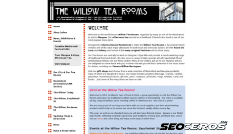 willowtearooms.co.uk desktop előnézeti kép