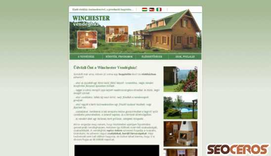 winchester-vendeghaz.hu desktop náhled obrázku