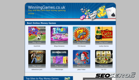 winninggames.co.uk desktop náhled obrázku