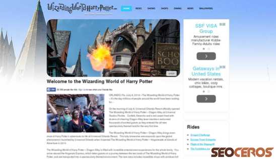 wizardingworldharrypotter.com desktop vista previa