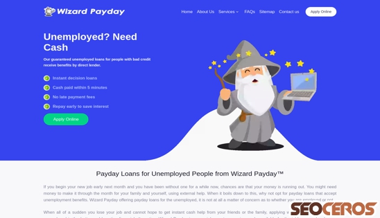 wizardpayday.com desktop anteprima