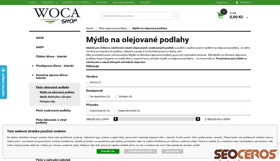 woca-shop.cz/mydlo-na-olejovane-podlahy desktop 미리보기