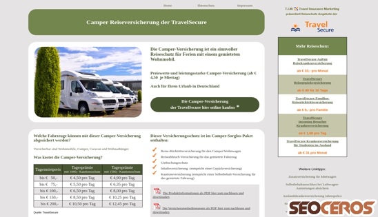 wohnmobil-reiseversicherung.de/camper-versicherung.html desktop náhled obrázku
