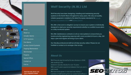 wolfsecurity.co.uk desktop Vorschau