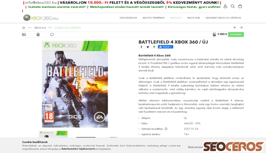 xbox360.hu/BATTLEFIELD-4-Xbox-360-/-Uj desktop Vorschau