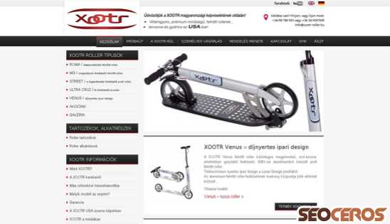 xootr-roller.hu desktop előnézeti kép