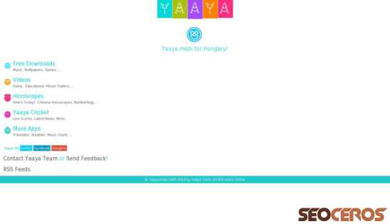 yaaya.mobi review SEO and Social media analysis from SEOceros