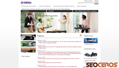 yamaha.com desktop előnézeti kép