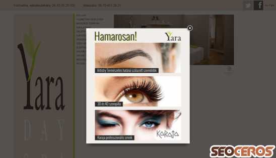 yaraspa.hu desktop náhľad obrázku