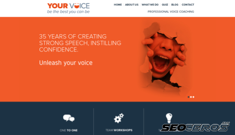 your-voice.co.uk desktop preview
