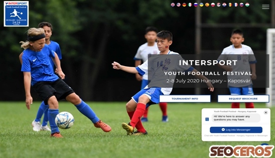 youthfootballfestival.org desktop förhandsvisning