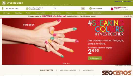 yves-rocher.fr desktop prikaz slike