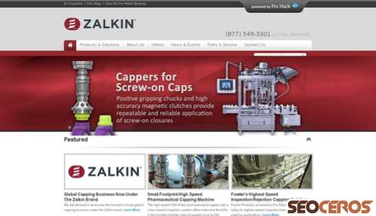 zalkincapping.com desktop preview