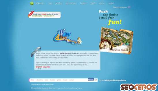 zantewatervillage.gr desktop náhľad obrázku