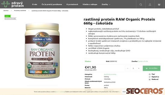 zdravyprotein.sk/gardenoflife-raw-organic-protein-cokolada desktop náhled obrázku