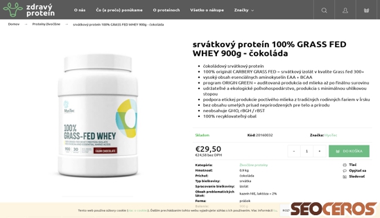 zdravyprotein.sk/myotec-protein-100-grass-fed-whey-cokolada desktop náhľad obrázku