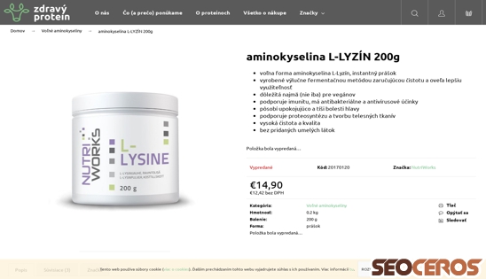 zdravyprotein.sk/nutriworks-aminokyselina-l-lysine desktop náhľad obrázku
