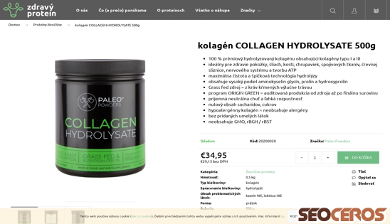 zdravyprotein.sk/paleo-powders-kolagen-collagen-hydrolysate desktop náhľad obrázku