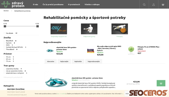 zdravyprotein.sk/rehabilitacne-pomocky desktop obraz podglądowy
