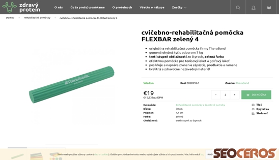 zdravyprotein.sk/theraband-flexbar-4-zeleny desktop obraz podglądowy
