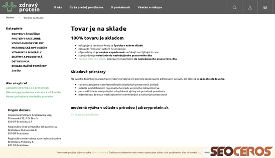 zdravyprotein.sk/tovar-skladom desktop előnézeti kép