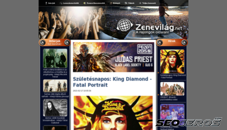 zenevilag.net desktop előnézeti kép
