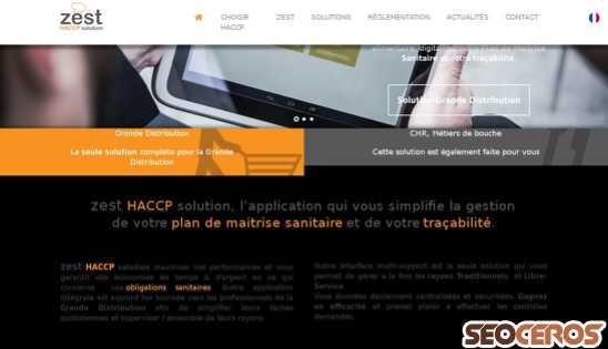 zest-haccp.fr desktop előnézeti kép