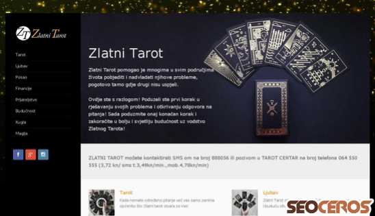 zlatnitarot.com desktop Vorschau