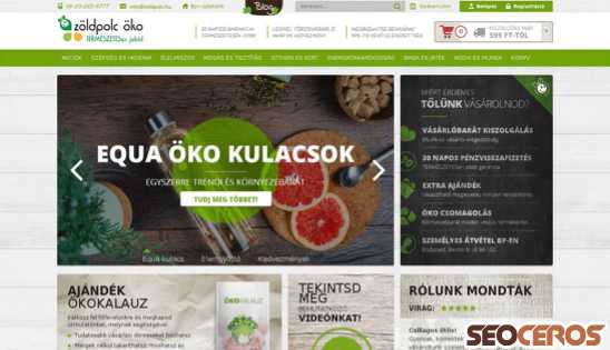 zoldpolc.hu desktop előnézeti kép