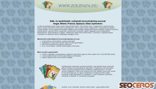 zolipapa.hu desktop előnézeti kép