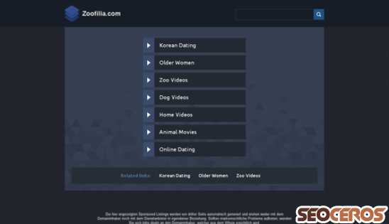 zoofilia.com desktop Vista previa